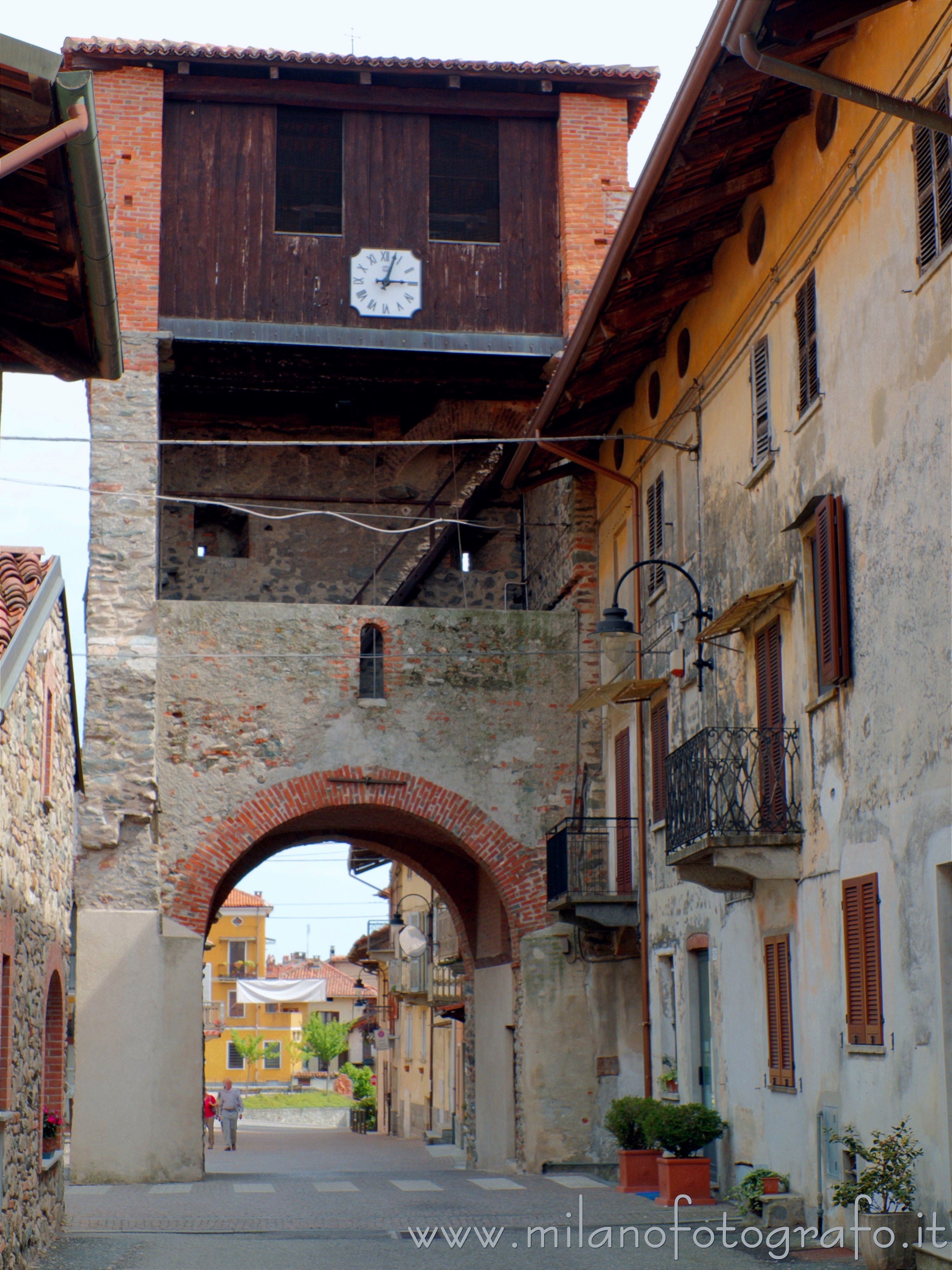 Piverone (Torino, Italy) - Internal side of the antique tower access door to the town